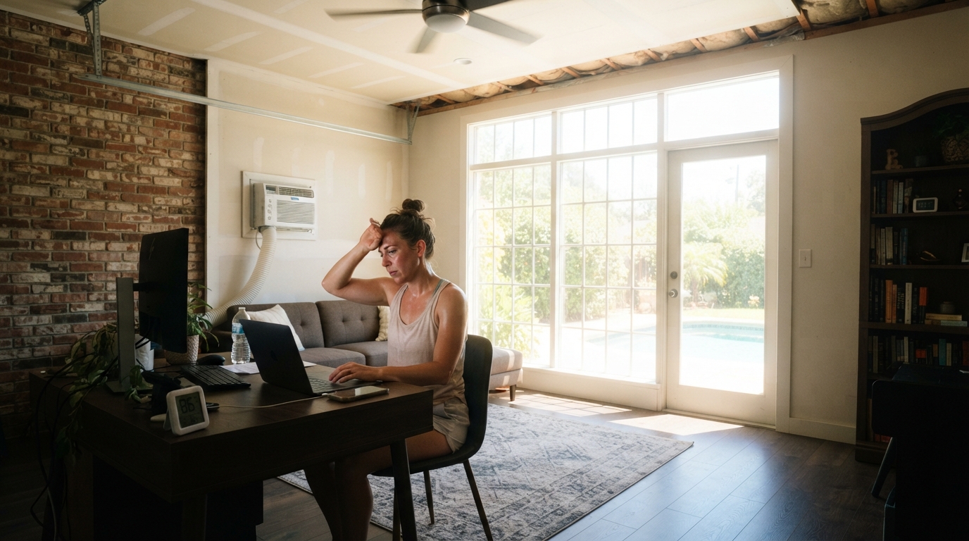 That Garage Conversion Looks Great Until Summer Hits — What Nobody Tells You About Conditioning It