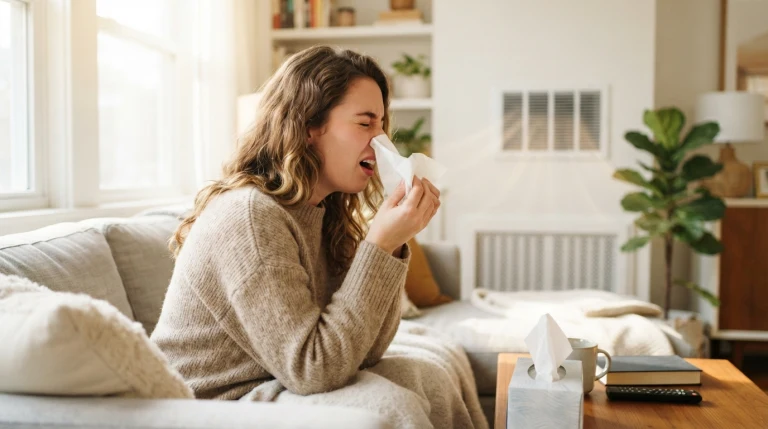 Your HVAC System Could Be the Reason You're Sneezing Indoors All Winter